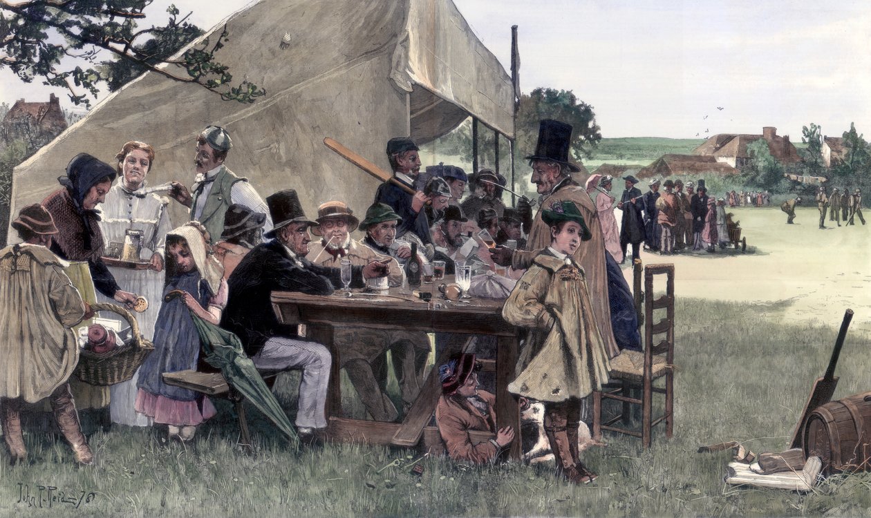 En country-cricketkamp, Sussex, 1878. af John Robertson Reid