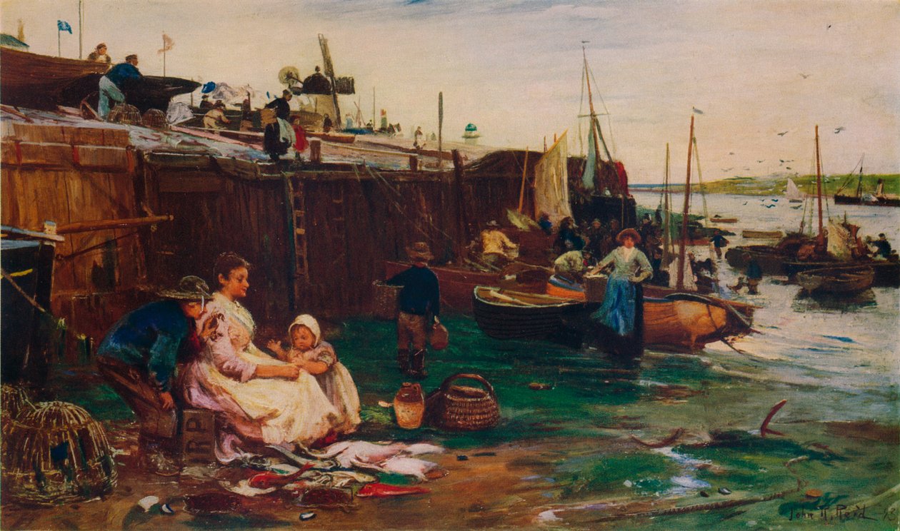 Fiskerfolk ved St. Ives, 1893 af John Robertson Reid