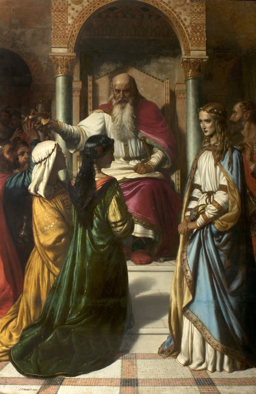 Lear og Cordelia, 1876 af John Rogers Herbert