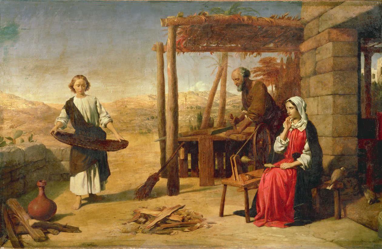 Vor Frelser underkastet sine forældre i Nazareth, 1860 af John Rogers Herbert