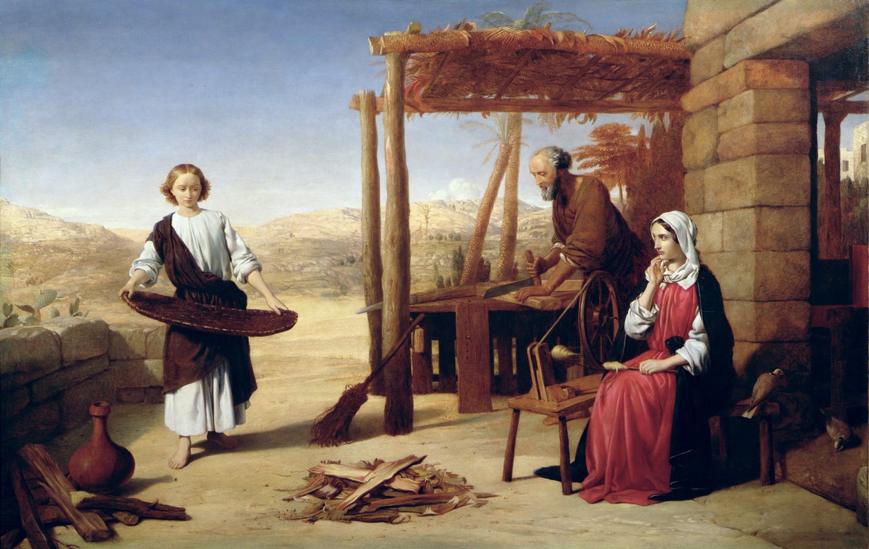 Vor Frelser underlagt sine forældre i Nazareth af John Rogers Herbert