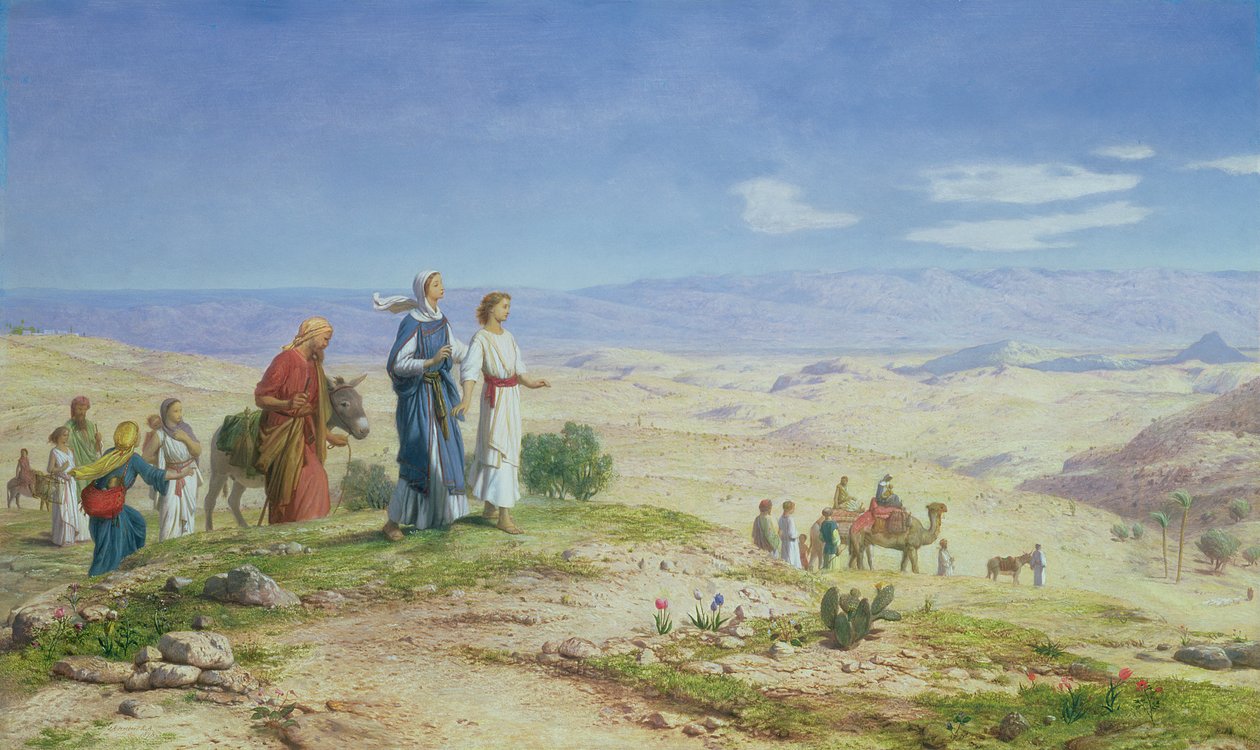 Uden for Jerusalem, 1878 (olie på lærred om bord) af John Rogers Herbert