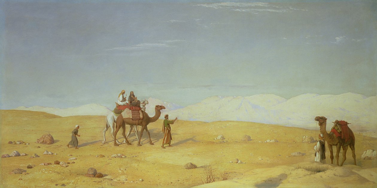 Moses-dalen i Sinai-ørkenen, 1866 af John Rogers Herbert