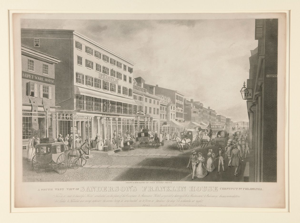 En sydvestlig udsigt over Sanderson af John Rubens Smith