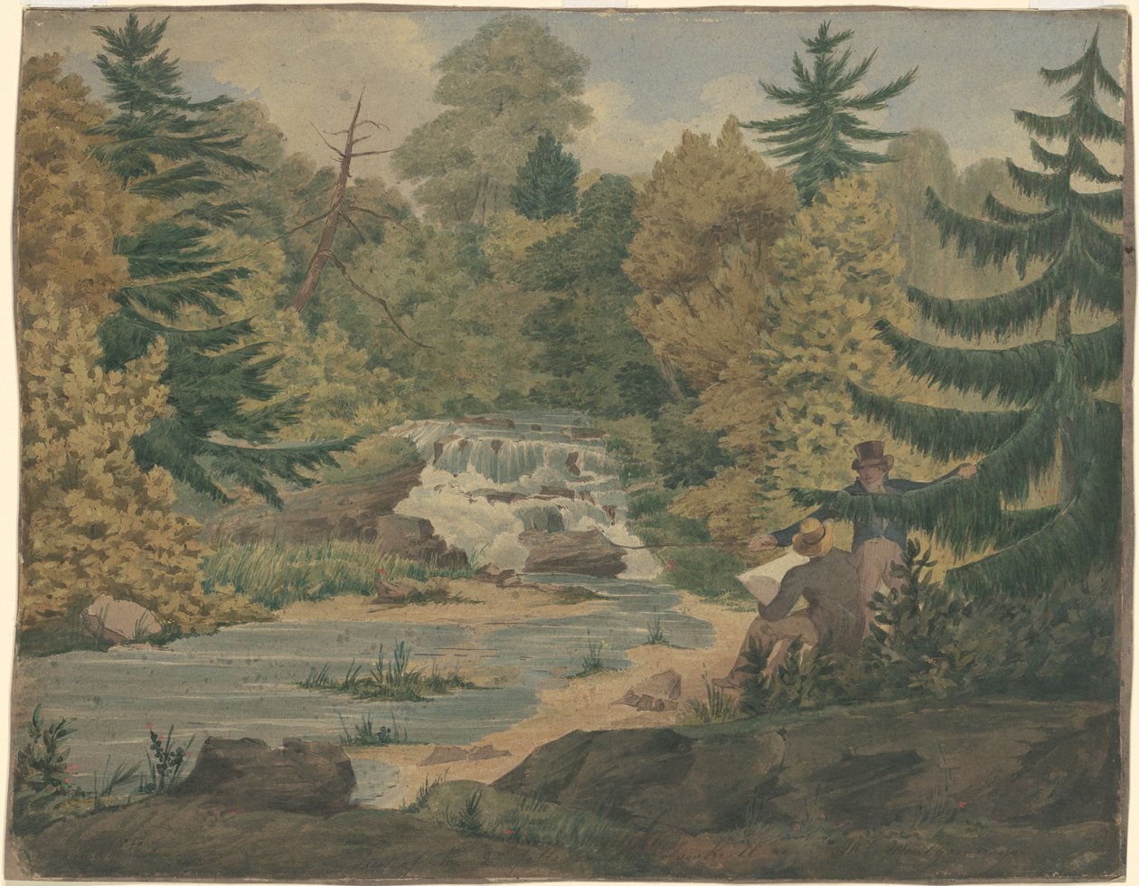 Udsigt over Second Falls på Sawkill River af John Rubens Smith