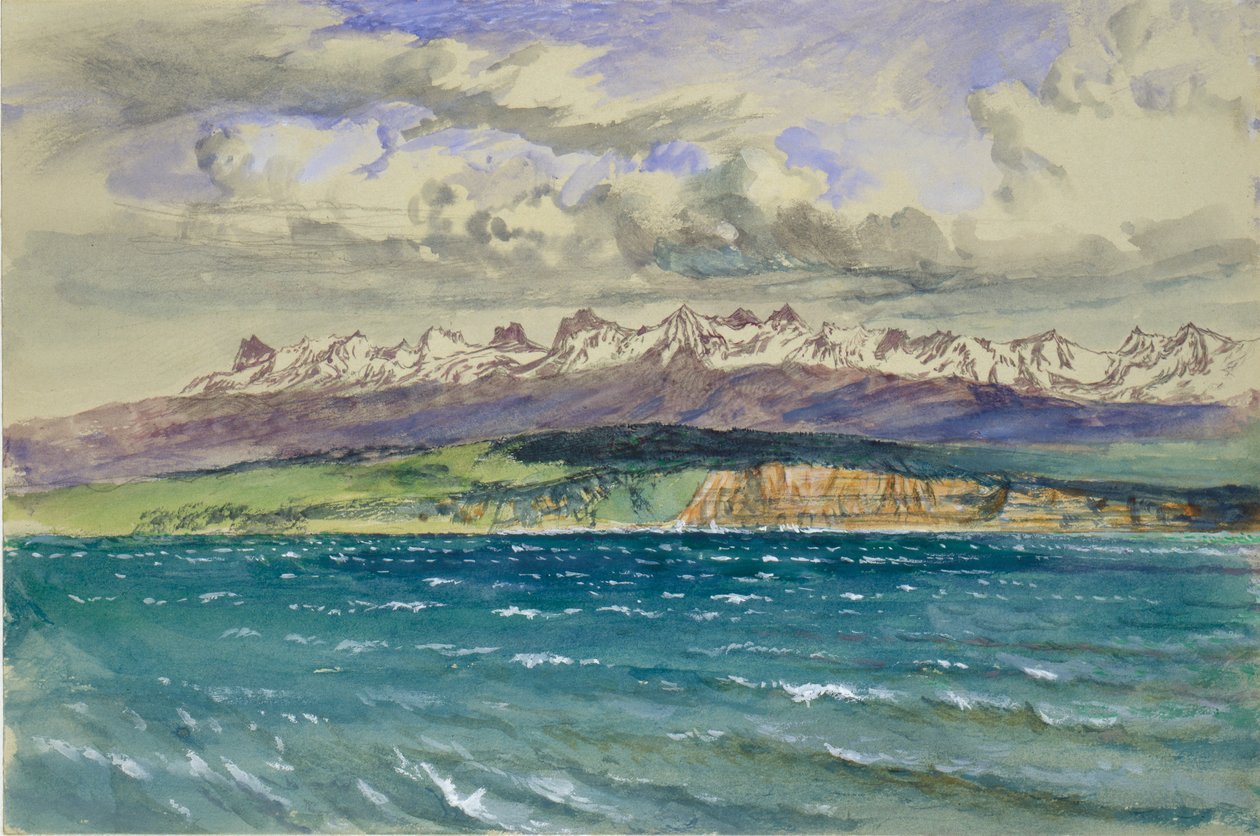 Eftermiddag om foråret, med sydlig vind, ved Neuchatel, 30. april 1869 af John Ruskin