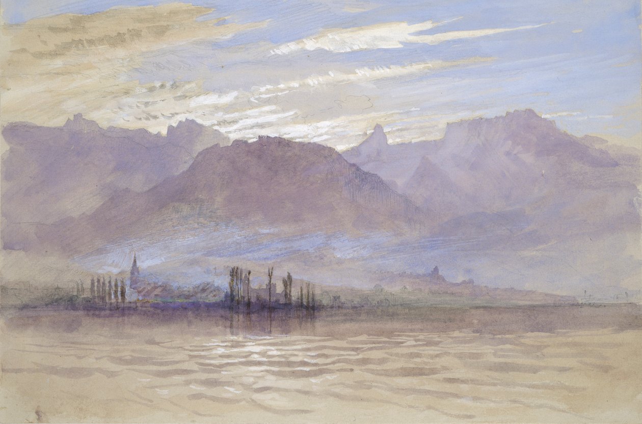 Morgen om foråret, med nordøstlig vind, ved Vevey, maj - juni 1849 eller 1. maj 1869 af John Ruskin