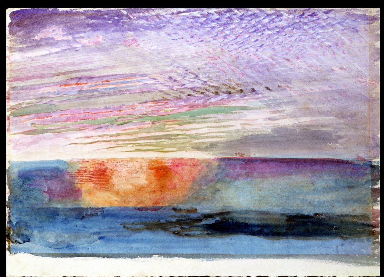 Solnedgang ved Herne Hill gennem Smoke of London, 1876 af John Ruskin