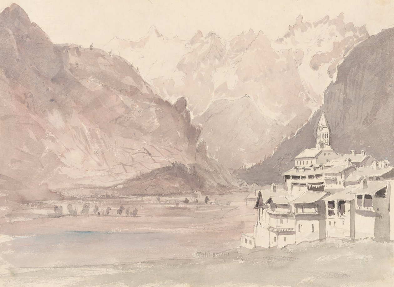 Schweizisk bjerglandskab af John Ruskin
