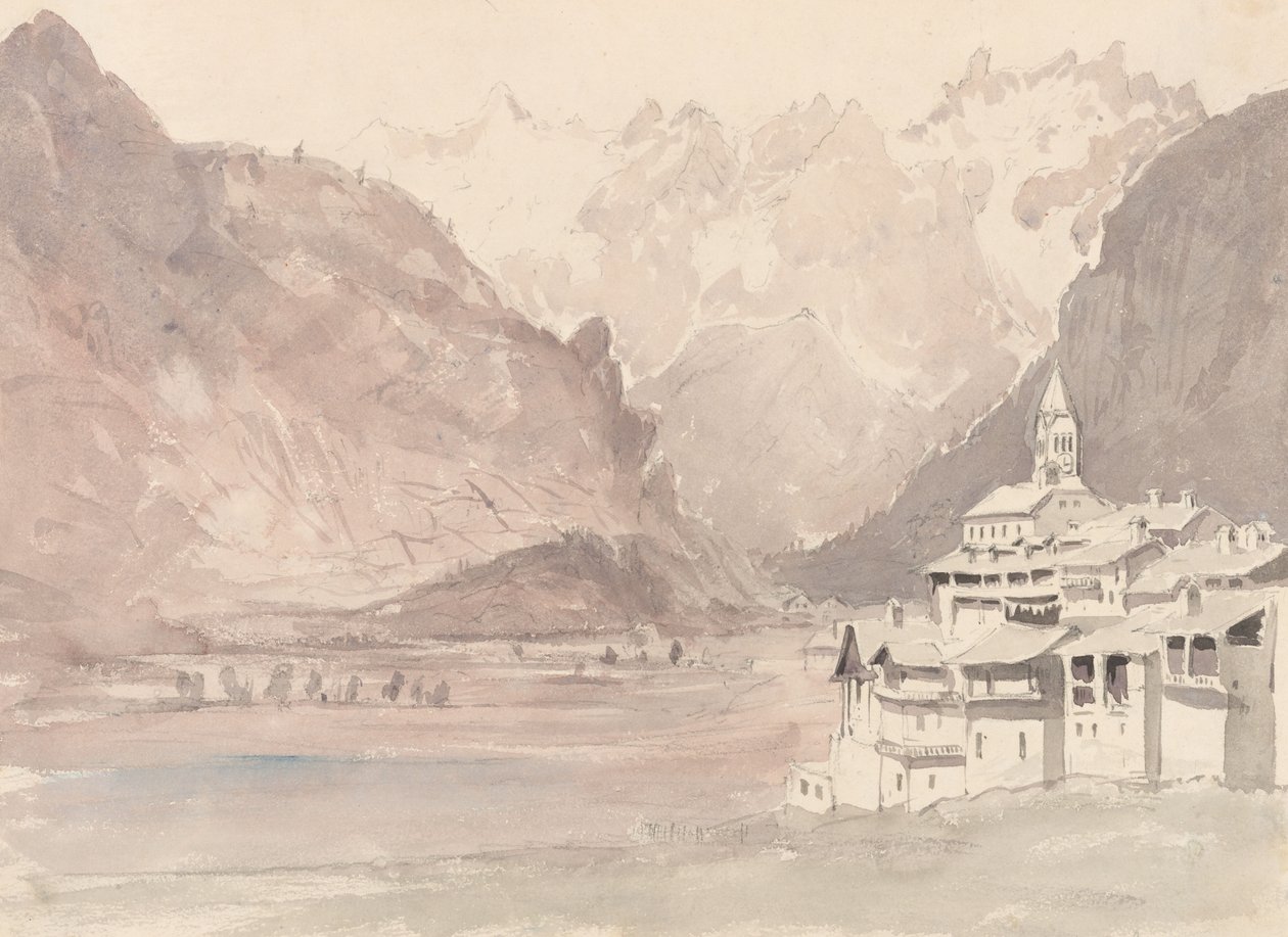 Schweizisk bjerglandskab af John Ruskin