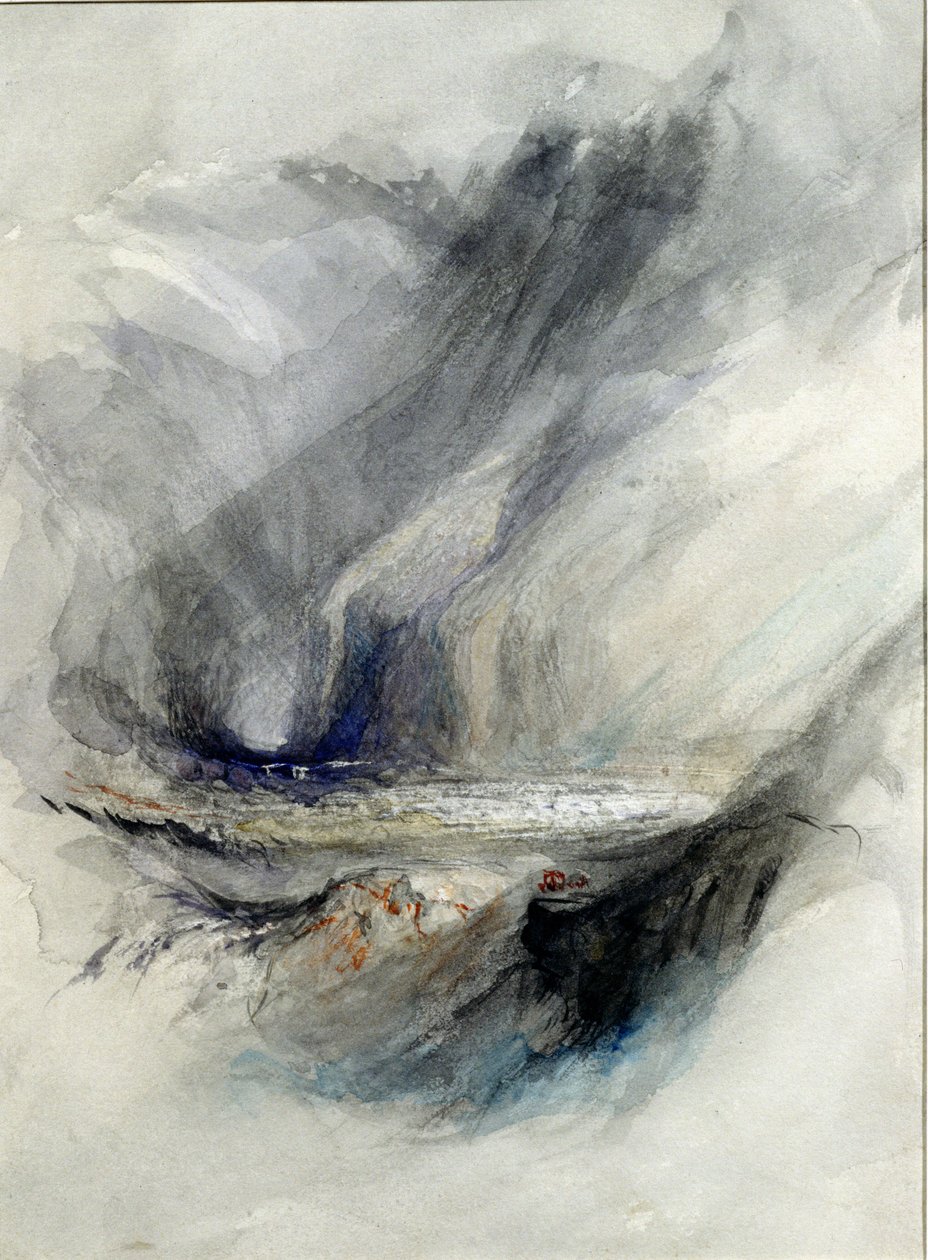 The Gates of the Hills, version af J.M.W. Turners "St. Gothard", frontispice til bind 4 af "Modern Painters" (se også 69718) af John Ruskin