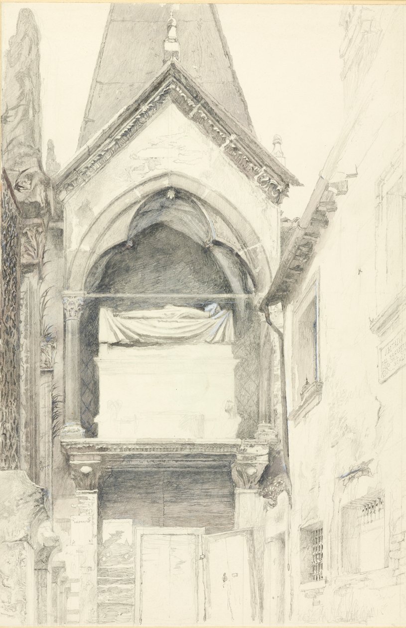 Graven af ​​Cangrande I della Scala, Verona, 28. maj - 29. juni 1869. af John Ruskin