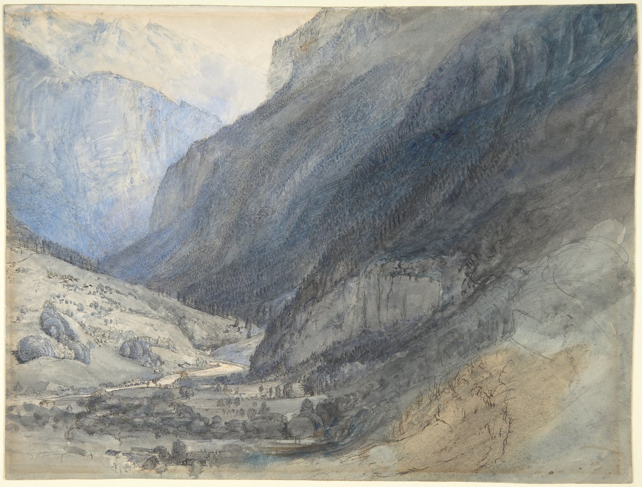 Lauterbrunnendalen, Schweiz af John Ruskin
