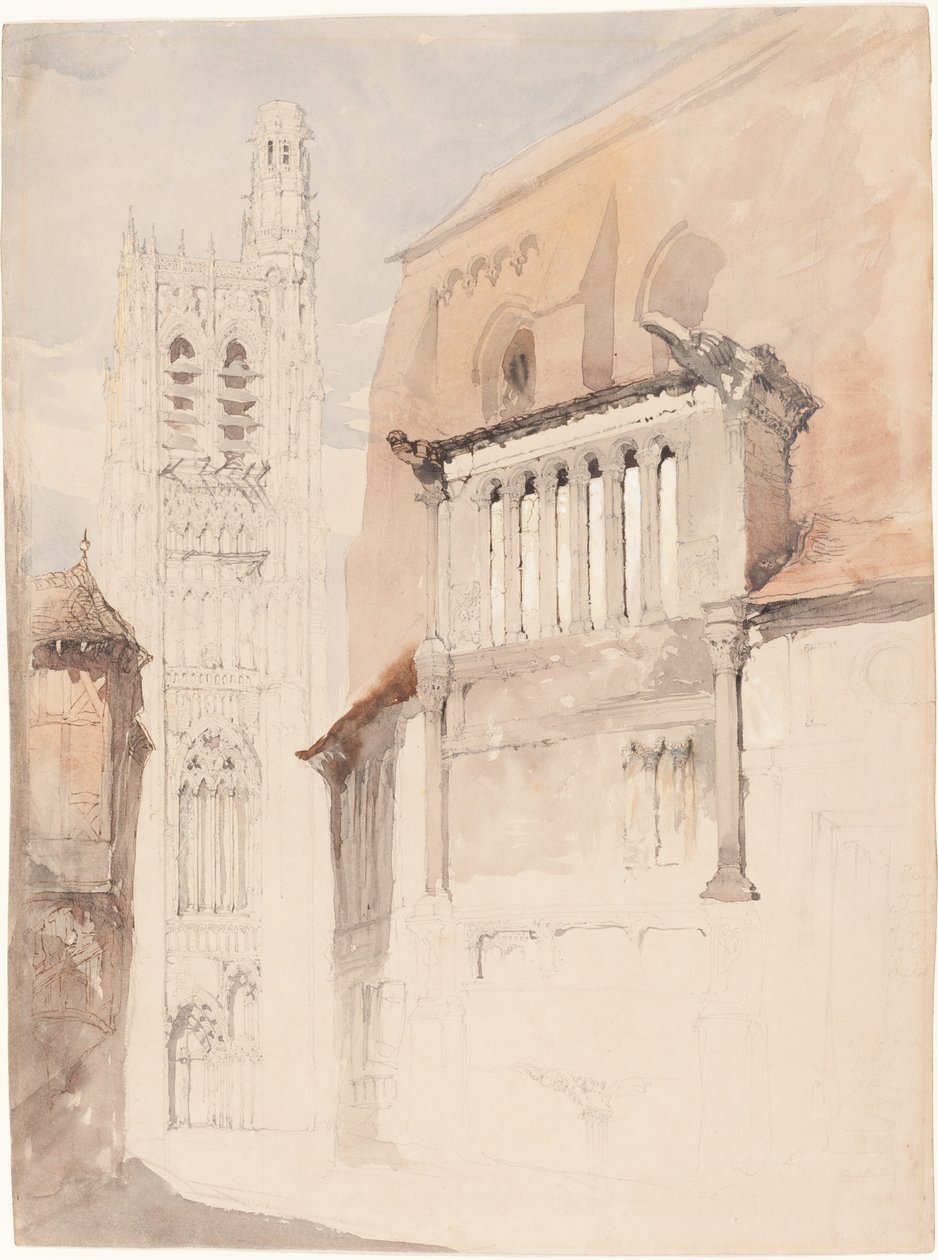 Katedraltårnet i Sens af John Ruskin
