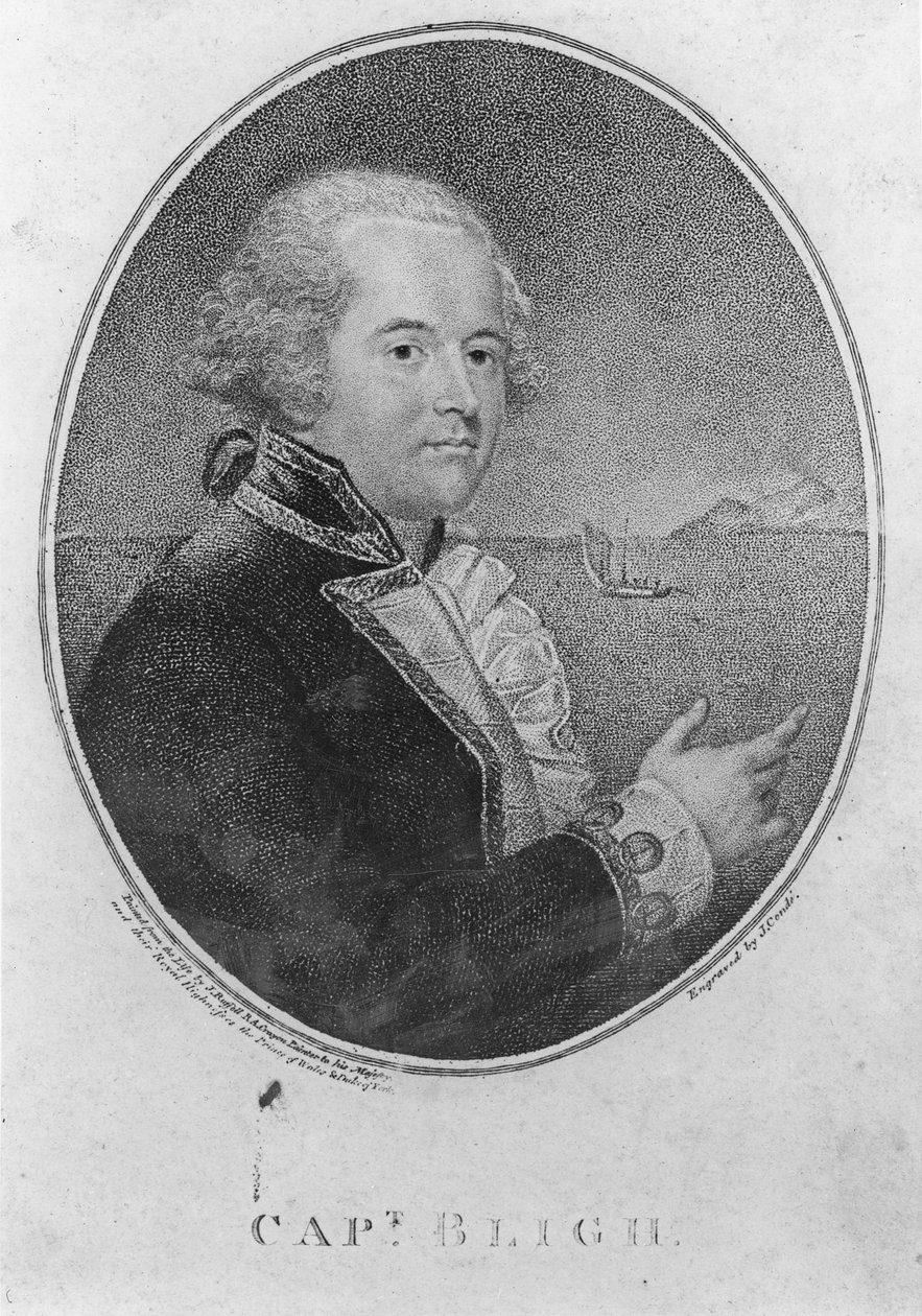 Kaptajn William Bligh, graveret af John Conde (gravering) af John Russell