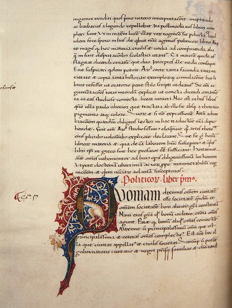 Ms.228, f.90v: Side fra Aristoteles