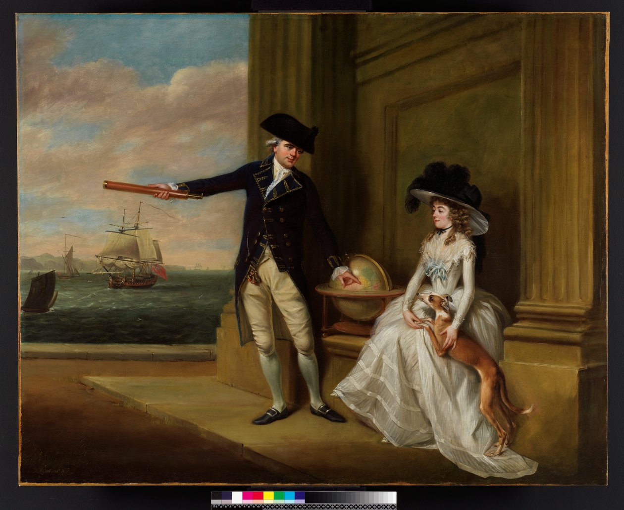 Portræt af kaptajn og fru Hardcastle, 1785 af John Russell