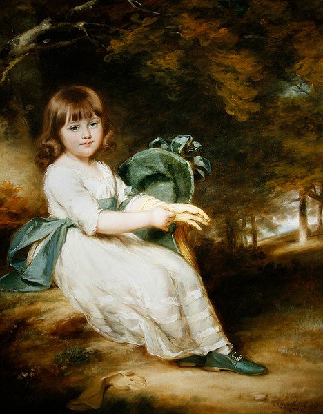 Portræt af Mary Sheppard af John Russell