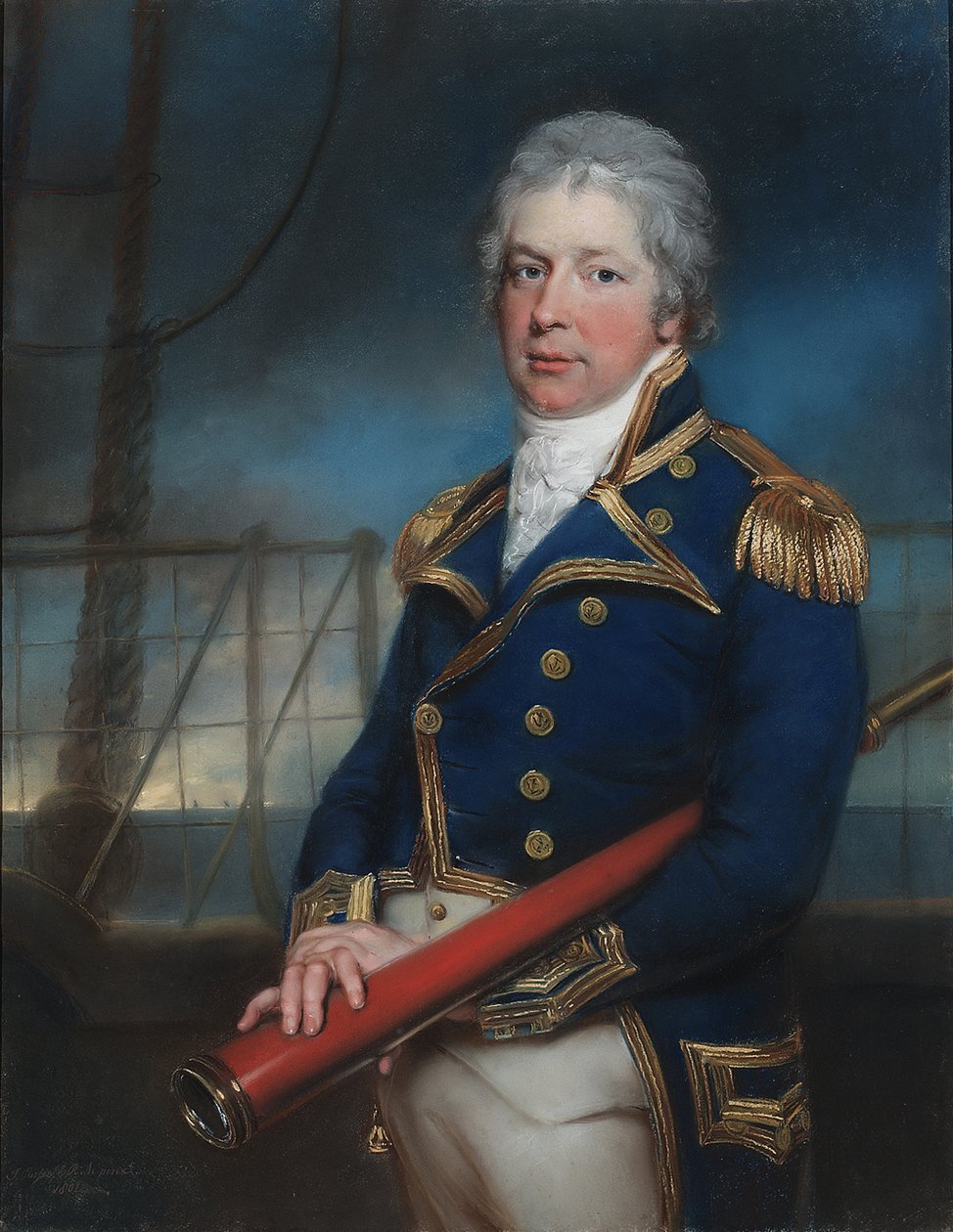 Portræt af kontreadmiral William Pierrepont (1767-1813) af John Russell