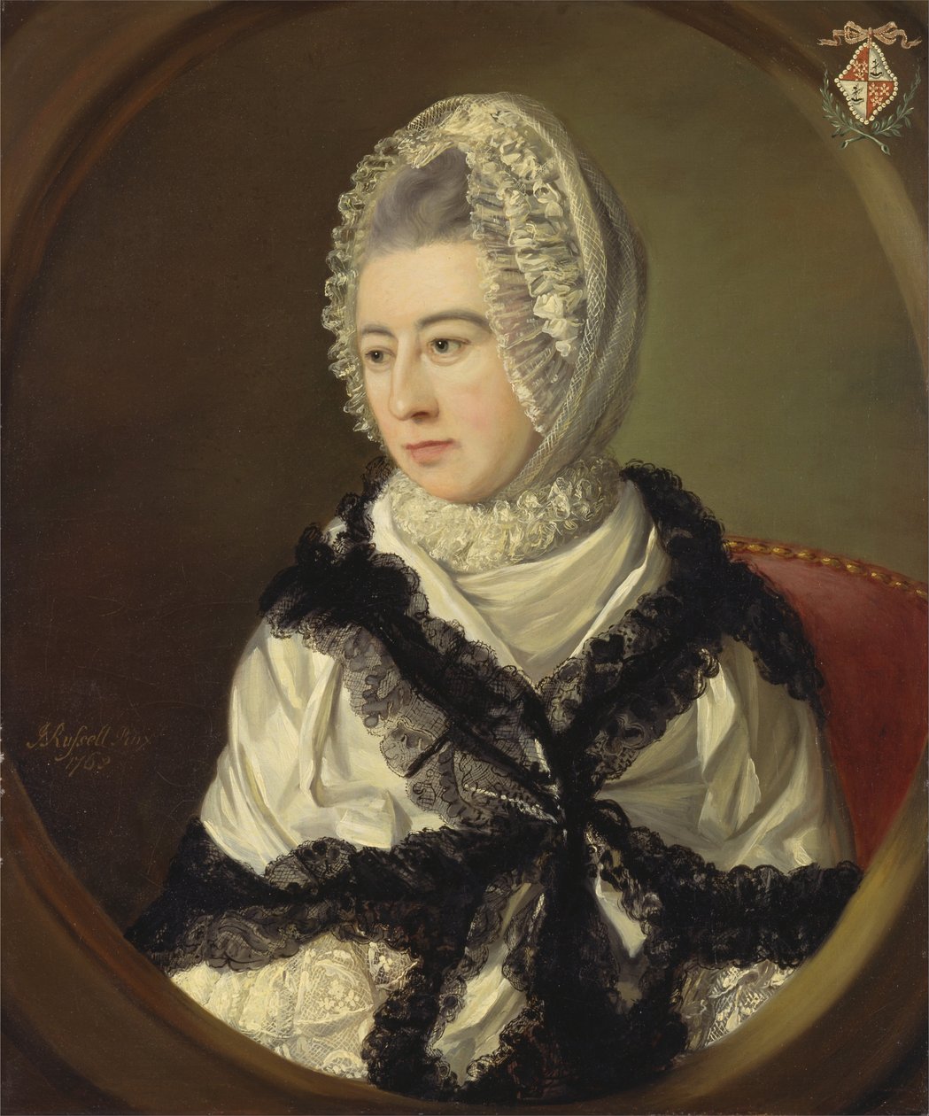 Portræt af en dame af John Russell