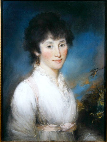 Rebekha Gines (fru Langdon) (pastel) af John Russell