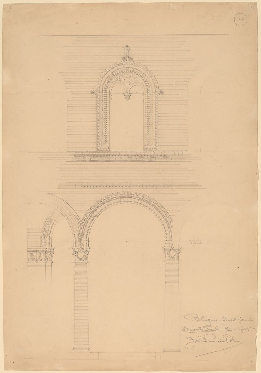 Bologna murstensvæg af John Russell Pope