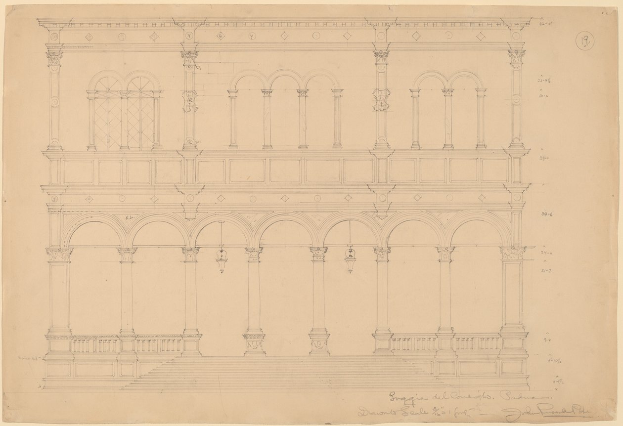 Loggia del Consiglio, Padova af John Russell Pope