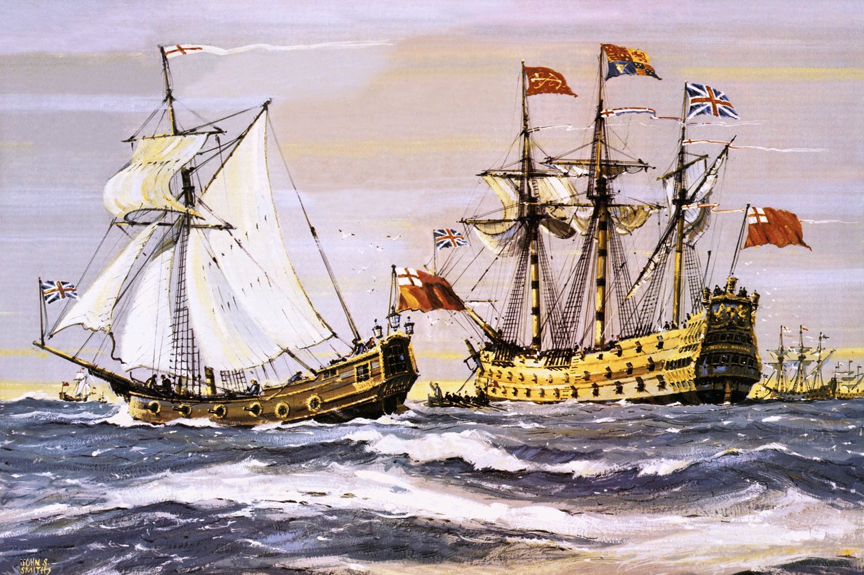 Karl II på besøg hos den kongelige prins (i 1672) af John S. Smith