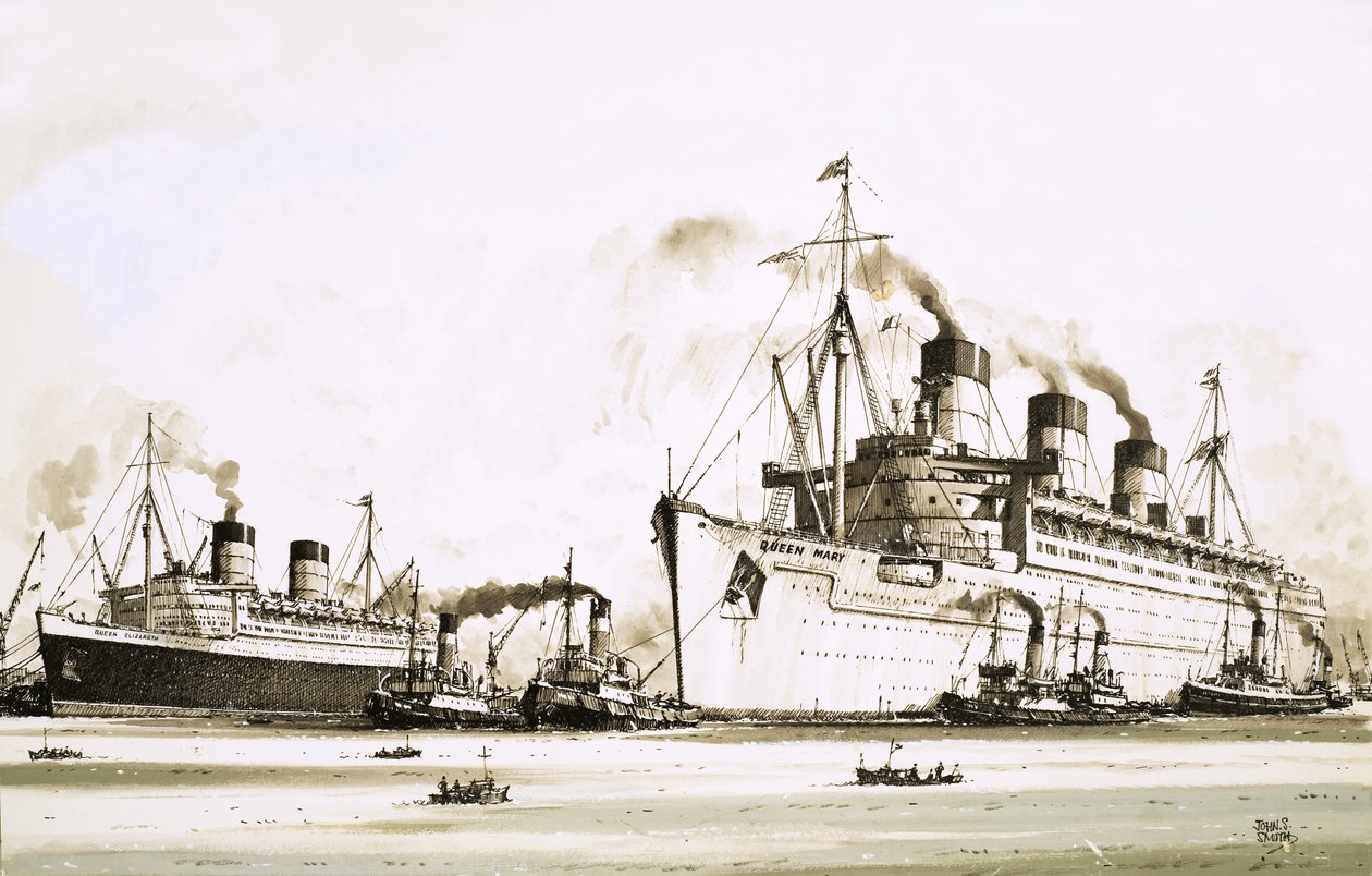 Dronning Elizabeth og dronning Mary af John S. Smith