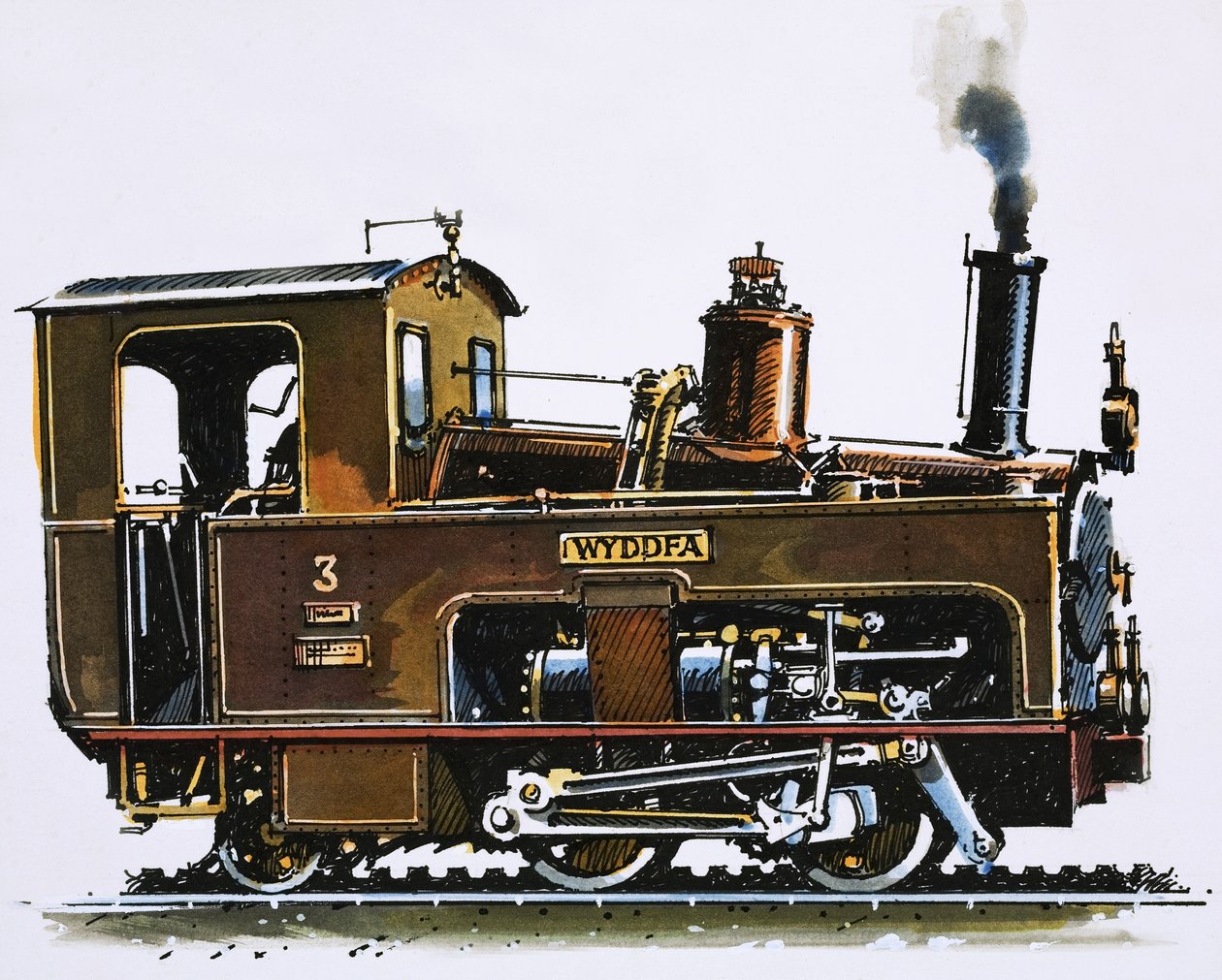 En verden af fart og kraft: Lokomotivet fra Snowdon Mountain Railway af John S. Smith