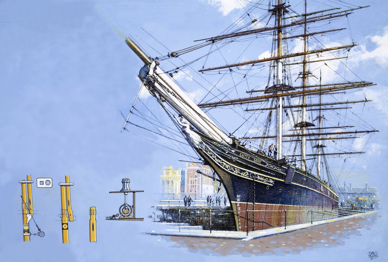 Te-klipperen Cutty Sark af John S. Smith