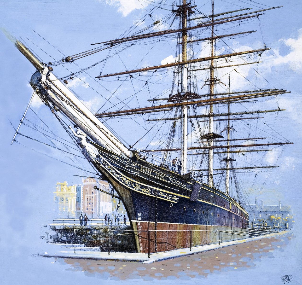 Te-klipperen Cutty Sark af John S. Smith