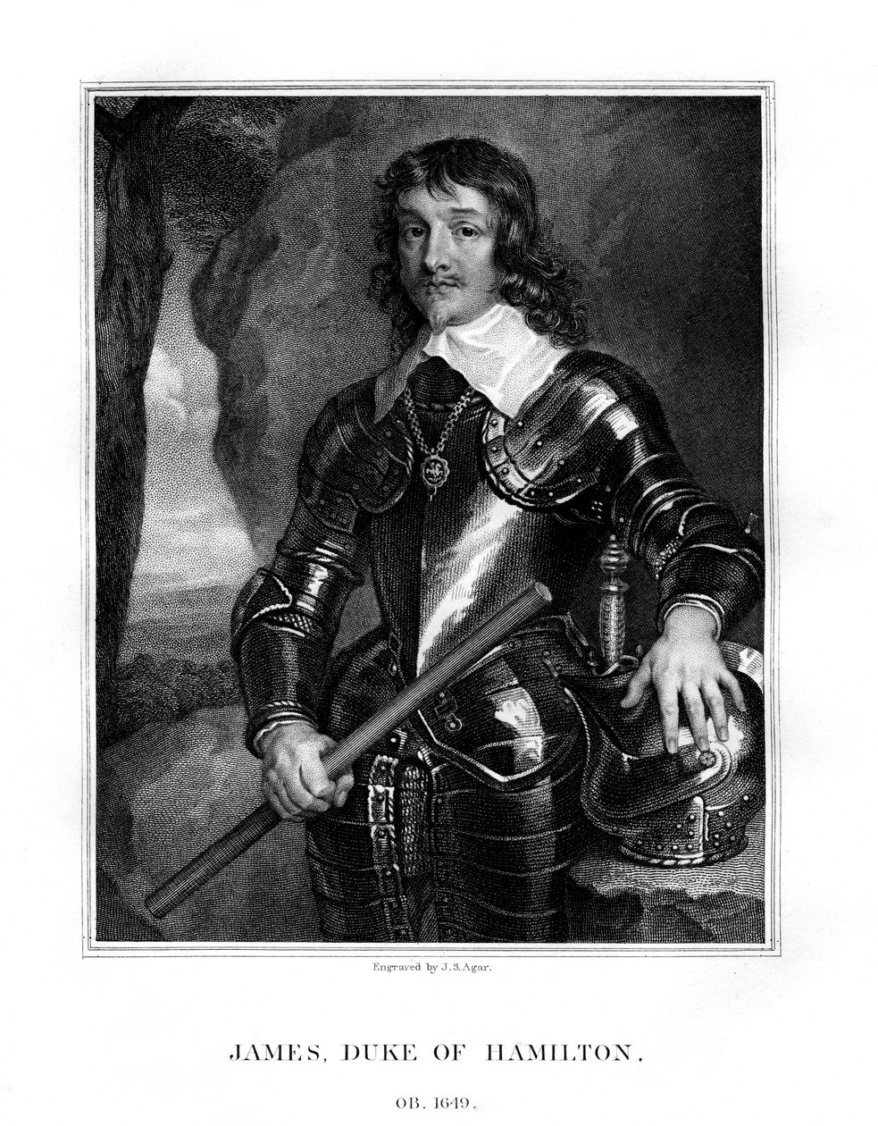James Hamilton, 1. hertug af Hamilton, skotsk adelsmand, 1823. af John Samuel Agar