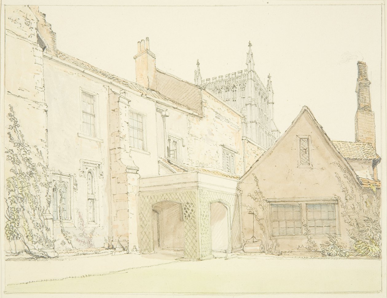 South Front Prebendal House i Lower College Green af John Sanders