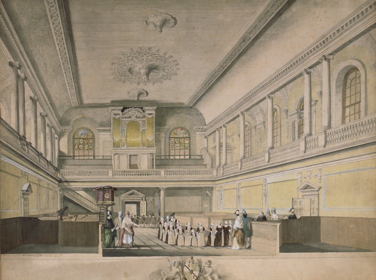 Foundling Hospital Chapel ser mod vest, 1773 af John Sanders