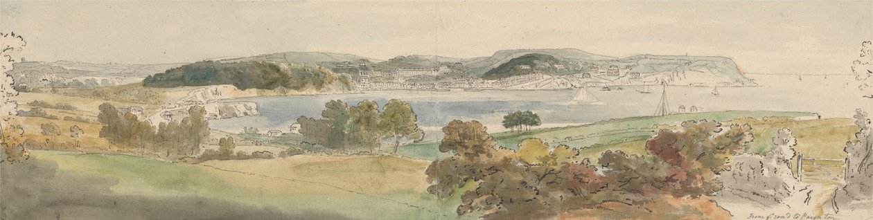 Torquay fra Paignton Road af John Sanders