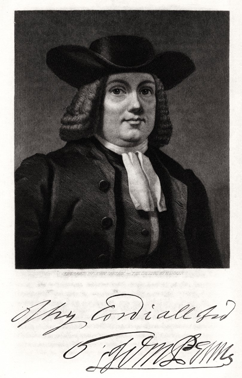 William Penn, 1800-tallet. af John Sartain