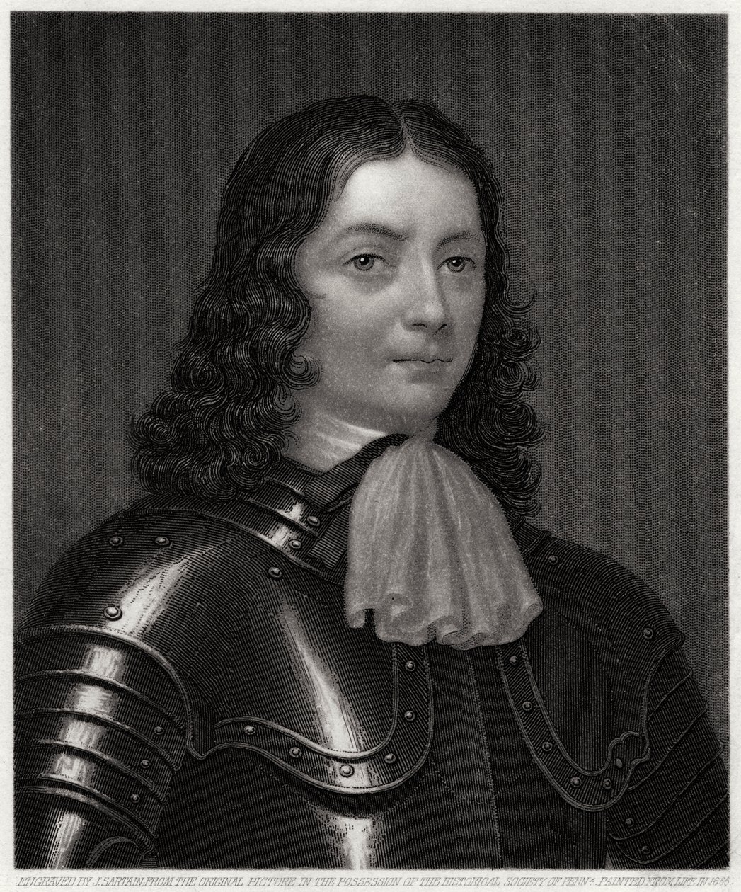 William Penn, efter 1666, 1800-tallet. af John Sartain