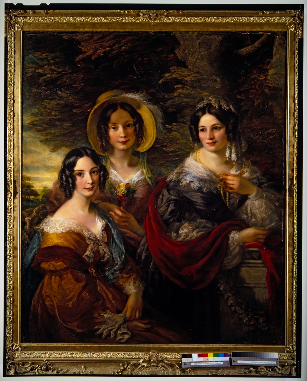 Portræt af Frances, Charlotte  Catherine Voules (lærred) af John Scarlett Davis