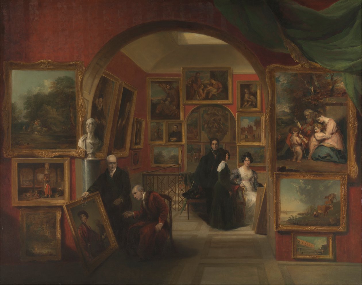Det indre af det britiske institutionsgalleri af John Scarlett Davis