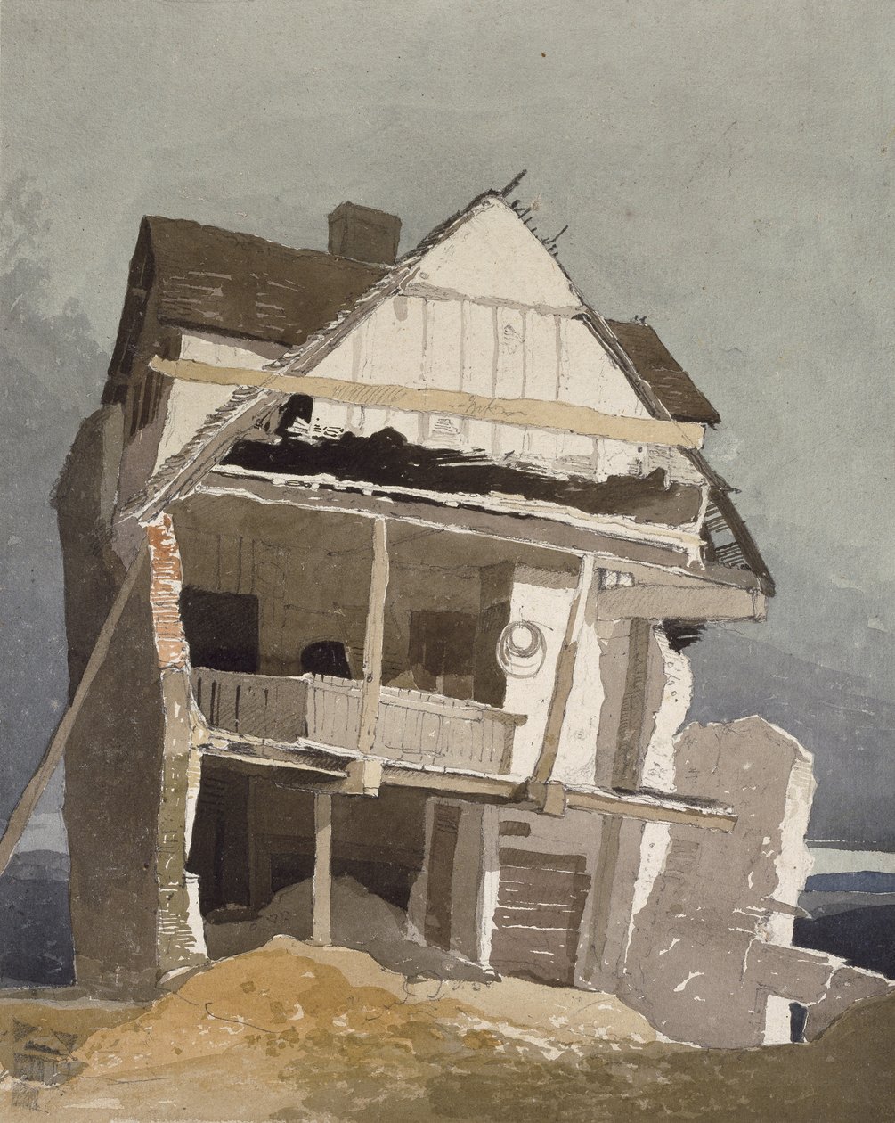 En husruin, 19. århundrede af John Sell Cotman