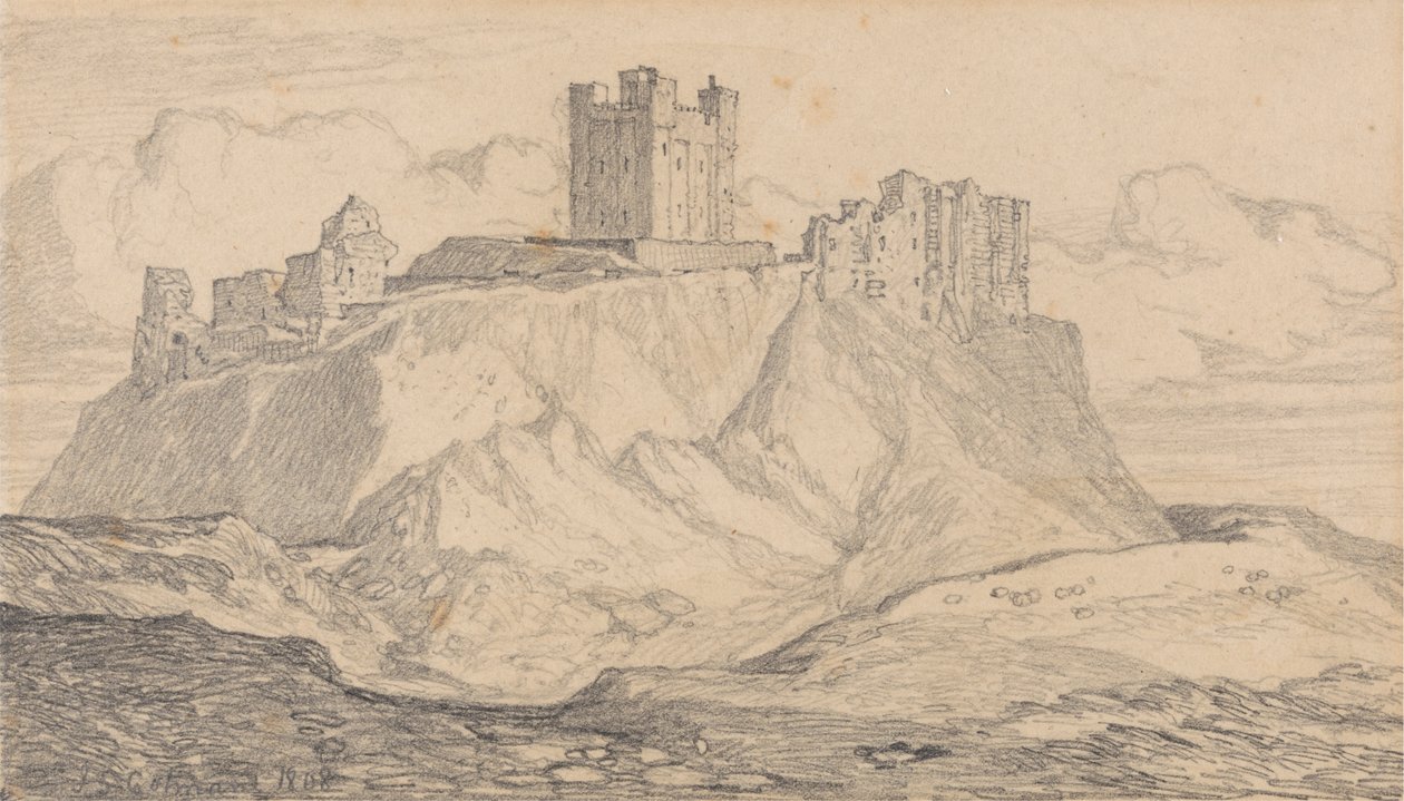 Bamburgh Castle, Northumberland af John Sell Cotman