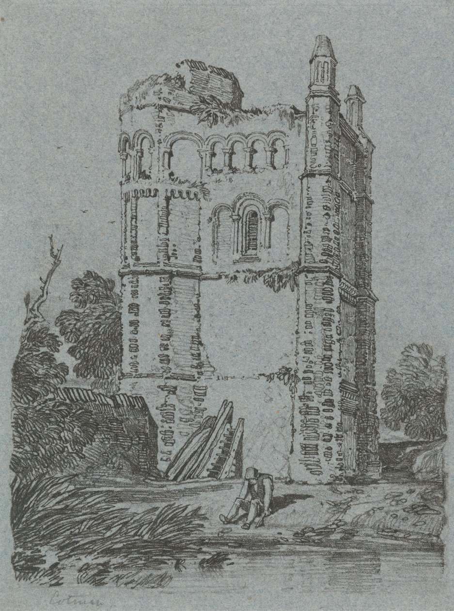 Brandsby Tower, Yorkshire af John Sell Cotman