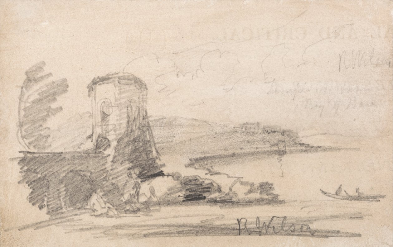 Bridge and Tower, efter Richard Wilson af John Sell Cotman