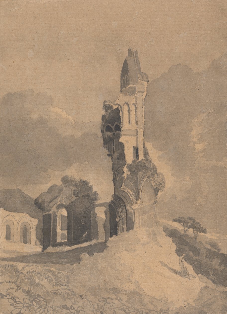Byland Abbey, Yorkshire af John Sell Cotman