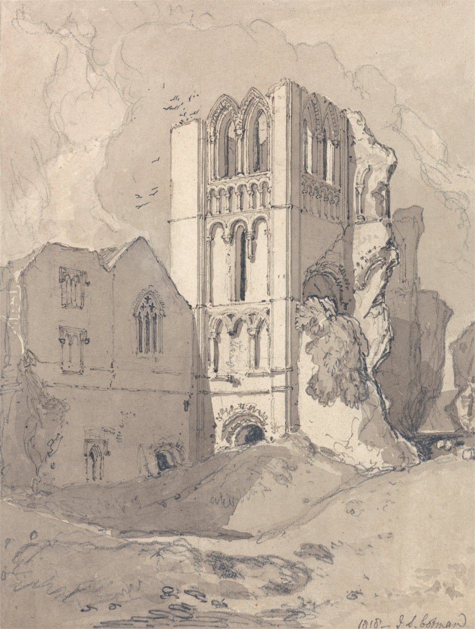 Castle Acre Priory, Norfolk af John Sell Cotman