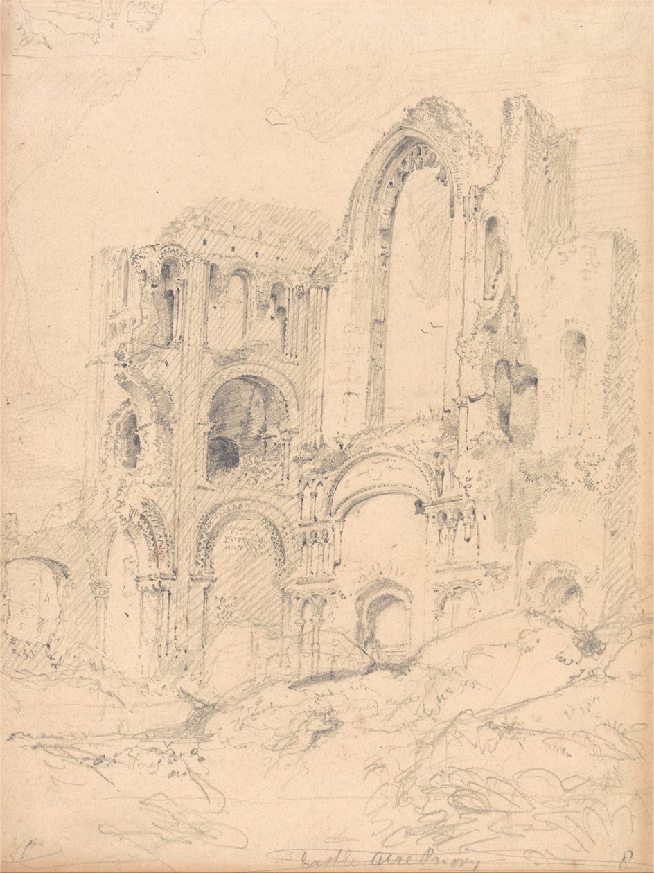 Castle Acre Priory, Norfolk af John Sell Cotman