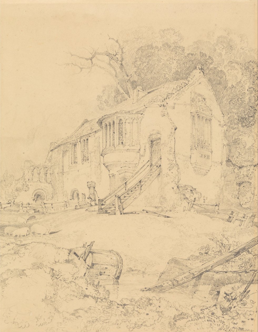 Castle Acre Priory, Norfolk af John Sell Cotman