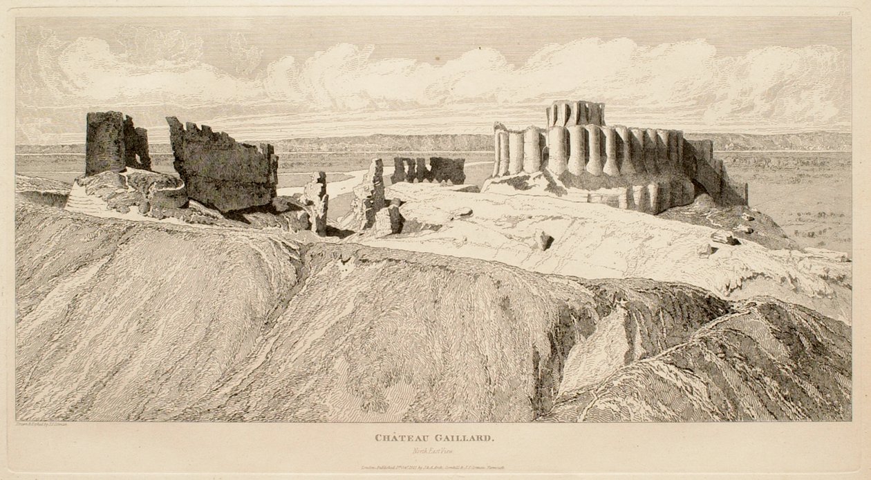 Château Gaillard (udsigt mod nordøst) af John Sell Cotman