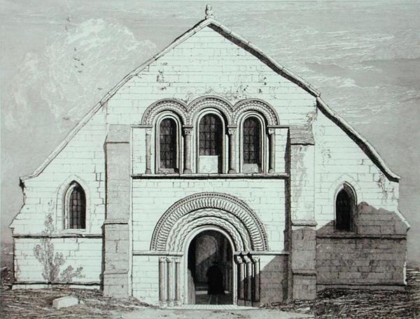 Church of LEry, nær Pont de LArche, udgivet 1820 af John Sell Cotman